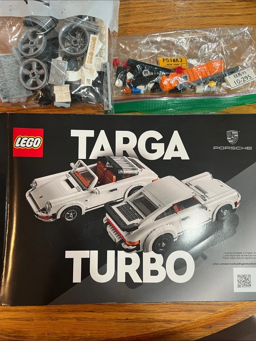 Lego Porsche turbo instruction book extra pieces